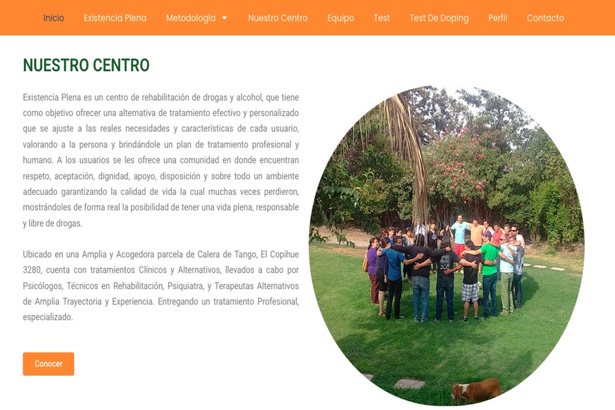 Centro de rehabilitación drogas Calera de Tango 